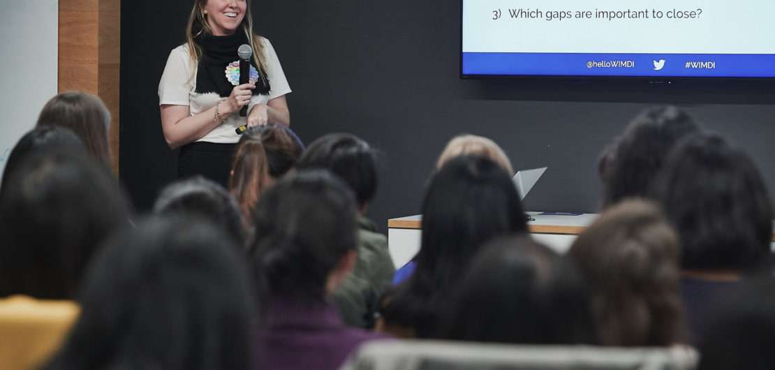 Holly speaks to group about effective salary negotiation