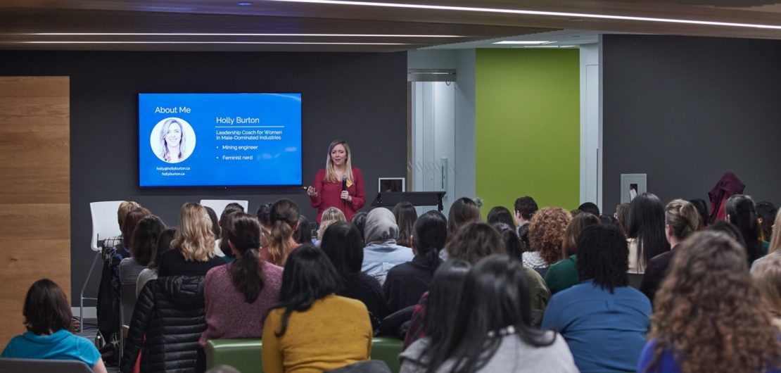 Holly talks to group about the most common misunderstandings around the diversity conversation