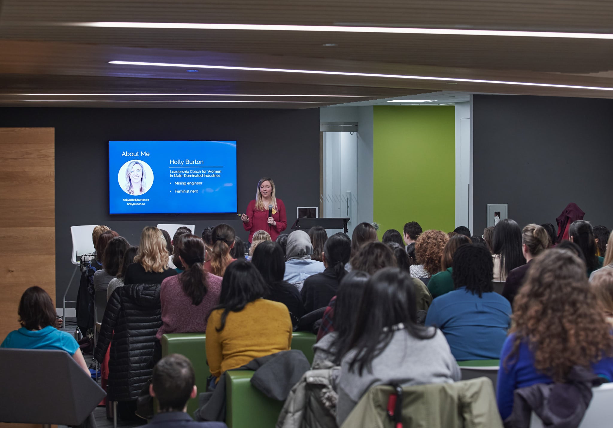 Holly talks about how leadership training creates a glass ceiling for women | by Vancouver photographer Angela McConnell